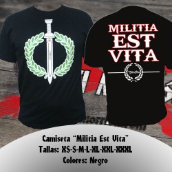Camiseta "Indomitum - Militia est vita"