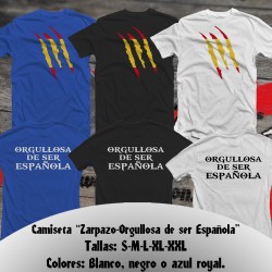 Camiseta mujer "Zarpazo - Orgullosa de ser Española"