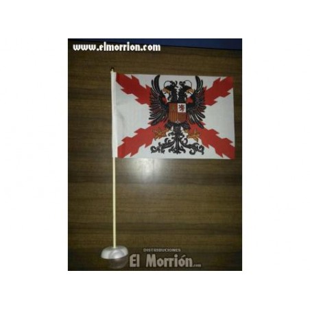 Banderín "Cruz de Borgoña-Águila bicéfala"