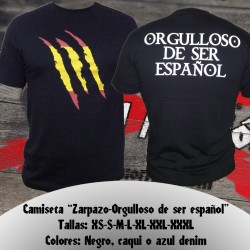 Camiseta "Zarpazo-Orgulloso de ser Español"