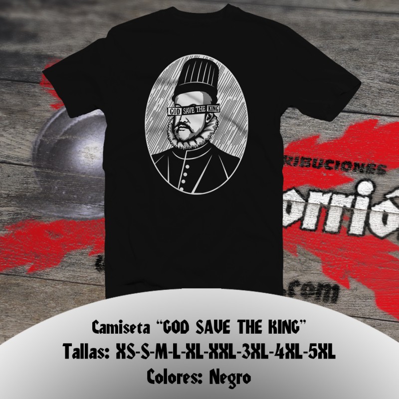 Camiseta " God save the king " (Felipe II)