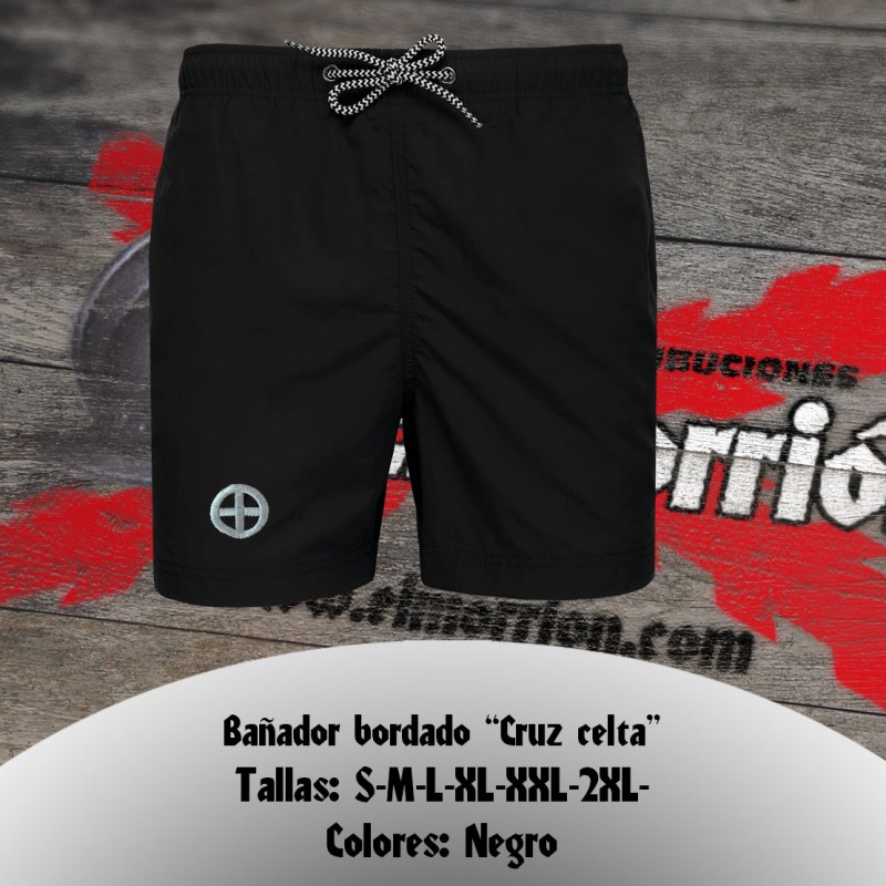 Bañador bordado "Cruz Celta"