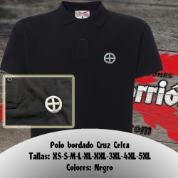 Polo bordado Cruz Celta