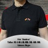 Polo bordado "Banderas" (negro)
