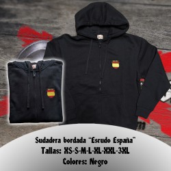 Sudadera bordada "Escudo España"