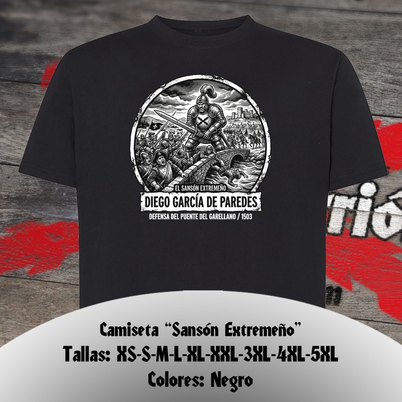 Camiseta  Diego García de Paredes el "Sansón Extremeño"