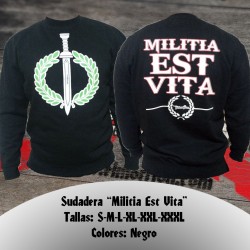 Sudadera "Indomitum - Militia est vita"