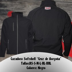 Cazadora softshell Cruz de Borgoña