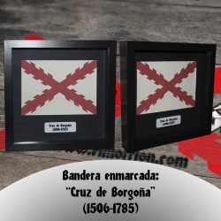 Cruz de Borgoña enmarcada