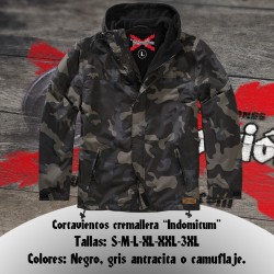 Cortavientos "Indomitum" (cremallera) color camuflaje oscuro