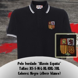 Polo bordado Blasón de España