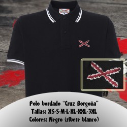 Polo bordado Cruz de Borgoña