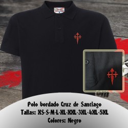 Polo bordado Cruz de Santiago
