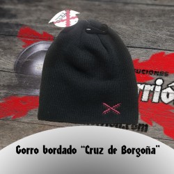 Gorro de lana bordado Cruz de Borgoña