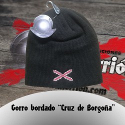 Gorro de lana bordado Cruz de Borgoña
