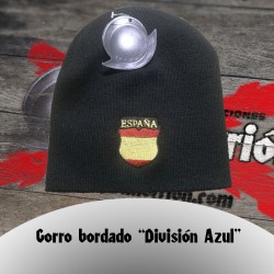 Gorro de lana bordado División Azul