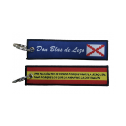 Llavero lona Blas de Lezo "Una nación no se pierde..."