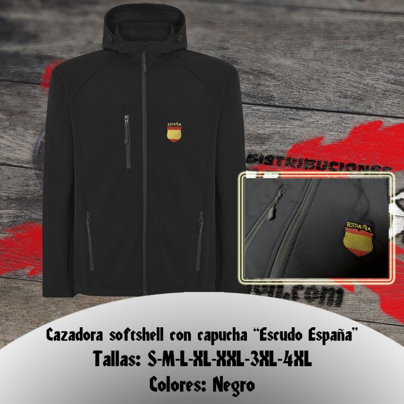 Cazadora softshell Escudo España División Azul