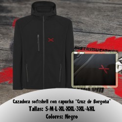 Cazadora softshell Cruz de Borgoña Tercios